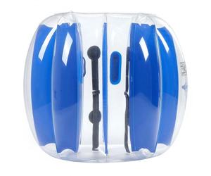 VEVOR Bulle Gonflable Géante de 1,2 m de Diamètre, Balle Pare Chocs à Bulles en PVC Épais, Ballon Sumo Facile à Porter, pour Jeux d'Équipe en Plein Air, Jardin Cour Parc Aire de Jeux, Rayures Bleues