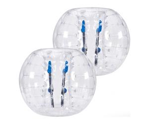 VEVOR Bulle Gonflable Transparente de 1,2 m 2PCs pour Adolescents et Adultes Balle Pare Chocs à Bulles en PVC pour Hamster Humain 0,8 mm d'Épaisseur pour Jeux d'Équipe en Plein Air Jouets Pare-chocs