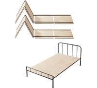 VEVOR Bunkie Board en taille twin lattes de lit pliables avec connexion, surmatelas en bois, soutien sous les planches de matelas, prêt à l'emploi, 8 pièces, lattes en bois naturel