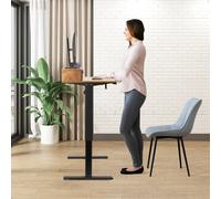 VEVOR Bureau Assis-Debout Électrique Table Réglable en Hauteur 2 Plateaux 1,2 m
