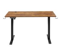 VEVOR Bureau réglable en hauteur, 120 x 60 cm, supporte 81,6 kg, bureau debout électrique avec 3 préréglages de mémoire, double cadre en métal robuste, bureau debout polyvalent pour ordinateur