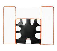 VEVOR But de Crosse 3-en-1 avec Filet Pare-Ballons et Rebondisseur Cage de Lacrosse 3,6x2,8 m Configuration Facile Équipements d’Entraînement dans l’Arrière-Cour Jardin Parc Extérieur pour Jeunes