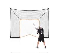 VEVOR But de crosse, 360 x 279 cm, filet de crosse de hockey, couverture étendue, installation rapide et facile, accessoires complets, équipement d'arrière-cour, pour jeunes adultes (filet uniquement)