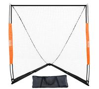 VEVOR But de Crosse Portable 1,8x2,1x1,8 m Cage de Lacrosse avec Filet et Sac de Transport Pratique Configuration Facile Matériels d’Entraînement dans l’Arrière-Cour Jardin Parc Extérieur pour Jeunes