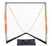 VEVOR But de Crosse Portable 1,8x2,1x1,8 m Cage de Lacrosse avec Filet et Sac de Transport Pratique Configuration Facile Matériels d’Entraînement dans l’Arrière-Cour Jardin Parc Extérieur pour Jeunes