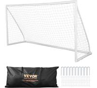 VEVOR But de Football Portable Cage de Football 371x183 cm en PVC avec Filet Sac