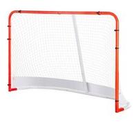 VEVOR Filet de Hockey de Rue 183 x 122 cm, But de Hockey Intérieur et Extérieur en Tube d'Acier, Ensemble d'Entraînement de Hockey Portable et Léger, Assemblage Facile, pour Jeunes, Blanc/Rouge