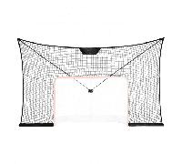 VEVOR Filet de But de Hockey 366x220 cm, Pare-Ballons de Rue, Ensemble d'Entraînement Portable, Assemblage Facile, Intérieur et Extérieur, Noir (Cadre Non Inclus)