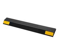 VEVOR Butée de stationnement pour garage, lot de 2, butée de roue robuste, 44,6 cm, butoir de stationnement en PP avec bandes réfléchissantes, pour voiture, camionnette, camion, pneu, roue, pare-chocs