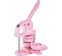 VEVOR Button Maker, design ergonomique, livre Mr Panda inclus, 3in1 Pink