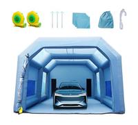 VEVOR Cabine de Peinture Gonflable 10x6x4 m Tente Peinture Gonflable Automobile en Tissu Oxford 210D avec Système de Filtration 2 Souffleurs Station de Travail pour Pose de Peinture Atelier Garage