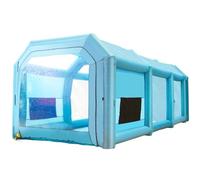 VEVOR Cabine de Peinture Gonflable Tente Peinture 12x5x4 m Atelier Garage Bleu