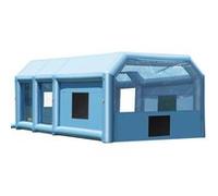 VEVOR Cabine De Peinture Gonflable 2 Souffleurs 950W 750W Cabine Auto Atelier 9x4,8x3,6m Bleu