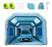 VEVOR Cabine de peinture gonflable 7x4x2,75 m - Oxford 210D, système de filtration, 2 souffleurs