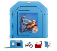 VEVOR Cabine de Peinture Gonflable 4x2,5x2,5 m avec Souffleur de 750 W Bleu, Tente de Pulvérisation Portable avec Grand Filtre en Coton, Idéale pour Vélos, Motos et Petits Meubles