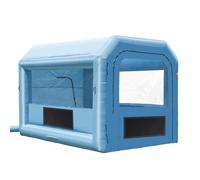 VEVOR Cabine de Peinture Gonflable 4x3x2,75 m, Tente Peinture Gonflable Automobile avec Souffleurs Puissants de 750 W et Système de Filtration, Station de Travail pour Pose de Peinture Atelier Garage