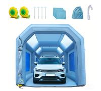 VEVOR Cabine de Peinture Gonflable 6x3x2,5 m Tente Peinture Gonflable Automobile en Tissu Oxford 210D avec Système de Filtration 2 Souffleurs Station de Travail pour Pose de Peinture Atelier Garage
