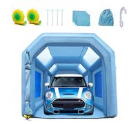 VEVOR Cabine de Peinture Gonflable 6x3x2,5 m Tente Peinture Gonflable Automobile en Tissu Oxford 210D avec Système de Filtration 2 Souffleurs Station de Travail pour Pose de Peinture Atelier Garage