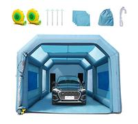 VEVOR Cabine de Peinture Gonflable 8x4,5x3,3 m Tente Peinture Gonflable Automobile en Tissu Oxford 210D avec Système de Filtration 2 Souffleurs Station de Travail pour Pose de Peinture Atelier Garage
