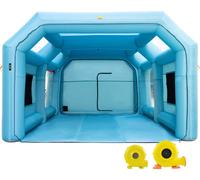 VEVOR Cabine de peinture gonflable portable, 7 x 4 x 2,5 m Cabine de peinture gonflable, Tente de peinture automobile avec système de filtration d'air et 2 souffleries, Tente de cabine de peinture amé
