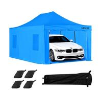 VEVOR Cabine de Peinture Portable 587x398x178 cm, Tente de Pulvérisation avec Cadre Pliable et 4 Fenêtres Latérales en Maille, Ventilation Améliorée, pour Pièces Automobiles, Meubles, Peinture Auto