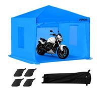 VEVOR Cabine de Peinture Portable de 293x293x181 cm, Tente de Pulvérisation avec Cadre Pliable et 2 Fenêtres Latérales en Maille, Ventilation Améliorée, pour Pièces Automobiles, Meubles et Motos