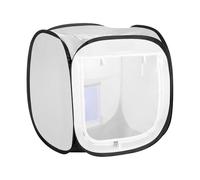 VEVOR Cabine de Peinture Portable et Légère 40,5 x 40,5 x 43 cm, Tente de Pulvérisation de Conception Pop-up, avec Porte Grillagée, pour Petits Modèles, Sculptures, Vases, Cadres Photo, Blanc