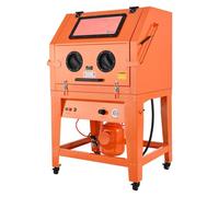 VEVOR Cabine de Sablage 926 L en Acier sur Roues Capacité de Trémie à Sable 121 L avec Réservoir sous Pression, Système de Collecte de Poussière, pour Finition de Surface de Pièces Surdimensionnées