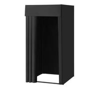 VEVOR Cabine d'Essayage 99x99x198 cm, Vestiaire Portable avec Rideaux Épais en Polyester et Crochet, Espace d'Intimité pour Magasin, Boutique, Centre Commercial, Atelier de Couture, Extérieur, Noir