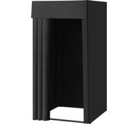 VEVOR Cabine d'Essayage 99x99x198 cm, Vestiaire Portable avec Rideaux Épais en Polyester et Crochet, Espace d'Intimité pour Magasin, Boutique, Centre Commercial, Atelier de Couture, Extérieur, Noir
