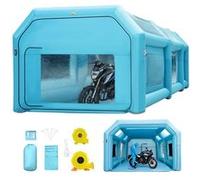 VEVOR Cabine Peinture Gonflable 6x3x2,5 m Tente Tunnel Pulvérisation Garage Tissu Oxford 210D PVC Souffleur Gonflage 680W Souffleur Ventilation 330W Tente pour Mécaniciens Automobile