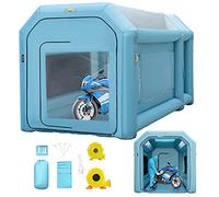 VEVOR Cabine Peinture Gonflable 4x2,5x2,5 m Tente Tunnel Pulvérisation Garage Tissu Oxford 210D PVC Souffleur Gonflage 680W Souffleur Ventilation 330W Tente pour Mécaniciens Automobile Pièces Voiture