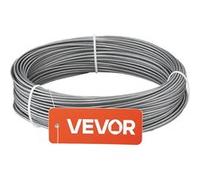 VEVOR Câble Acier Inoxydable 0,2x3510cm Résistance à Rupture 2kN Flexibilité et Étanche