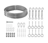 VEVOR Câble Acier Inoxydable 0,2x3510cm Résistance à Rupture 2kN Flexibilité et Étanche