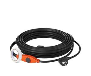 VEVOR Câble Chauffant Tuyaux Antigel 25 m 23 W/m avec Thermostat Intégré, Installation Pratique pour Conquérir l'Hiver du Gel, Protection Conduites d'Eau Maison, Tuyaux en PVC, en Métal, en Plastique
