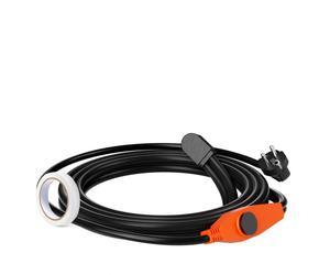 VEVOR Câble Chauffant Tuyaux Antigel 4 m 23 W/m avec Thermostat Intégré, Installation Pratique pour Conquérir l'Hiver du Gel, Protection Conduites d'Eau Maison, Tuyaux en PVC, en Métal, en Plastique