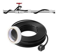VEVOR Câble Chauffant Tuyaux Autorégulant Antigel 36,6 m 16,4 W/m avec Thermostat Intégré, pour Conquérir l'Hiver du Gel, Protection des Conduites d'Eau Maison, Tuyaux en PVC, en Métal, en Plastique