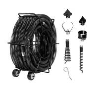 VEVOR Câble nettoyage canalisations 18 m 30 mm 6 coupeurs pour tuyaux 50-200 mm