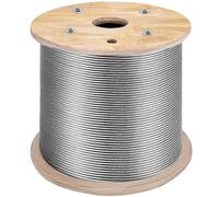 VEVOR Câble en acier inoxydable T316 1x19 pour remorquage Capacité 600 kg 3,2 cm × 150 m