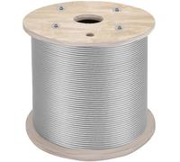 VEVOR Câble en Acier Inoxydable Diamètre 6,4 mm 61 m Résistance Rupture 2900 kg