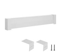 VEVOR Cache pour Plinthe Chauffante, Série Basic, Couvercle pour Chauffage Électrique Standard, 1,2 m, Ventilation et Chaleur Efficaces, Cache de Remplacement en Acier pour Chambre à Coucher, Blanc