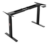 VEVOR Cadre de Bureau Debout Double Moteur, Hauteur Réglable 70-117 cm, Pieds de Bureau d'Ordinateur Électrique, Longueur 110-178 cm, Base pour la Maison, Noir, Cadre Uniquement, Plateau Non Inclus