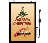 VEVOR Cadre Lumineux LED Porte-Affiche Poster 40,6x61 cm Affichage Publicitaire