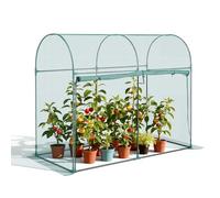 VEVOR Cage à Culture Jardin 1,8x0,91x1,5 m Cage à Plantes avec Porte Zippée pour Tomates, Filet Anti Oiseaux Résistante au Vent Filet de Protection de Plantes Couverture de Potager Surélevé Extérieur