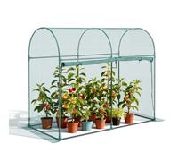 VEVOR Cage à Culture Jardin 1,8x0,91x1,5 m Cage à Plantes avec Porte Zippée pour Tomates, Filet Anti Oiseaux Résistante au Vent Filet de Protection de Plantes Couverture de Potager Surélevé Extérieur