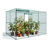 VEVOR Cage à Culture Jardin 2,9x1,94x1,94 m Cage à Plantes avec Porte Zippée pour Tomates, Filet Anti Oiseaux Résistant au Vent Filet de Protection de Plantes Couverture de Potager Surélevé Extérieur