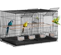 VEVOR Cage à oiseaux, cage métallique pour petits perroquets, canaris, nymphes, inséparables, pinsons, perruches, conures, volière
