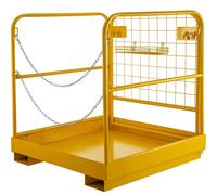 VEVOR Cage de Sécurité Chariot Elévateur 36 x 36pouce Plate-Forme de Chariot Elevateur 1102lbs Plate-Forme de Travail Chariot Elévateur à Fourche Clôture à Grille Travaux en Altitude