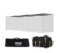 VEVOR Cage Frappeur de Baseball 10,6 m, Filet d'Entraînement Pro pour Frappeur de Softball, Cage de Lancer Portable avec Porte et Sac de Transport, Filet en PE Fermé Extérieur (Filet Uniquement)