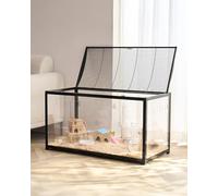 VEVOR Cage Hamster, 96x47x55 cm, Habitat Rongeurs Transparent de Vue Panoramique 360° avec Porte d'Entrée, Maison Portable Ventilée pour Petits Animaux de Compagnie, Souris, Rats, Cochons d'Inde